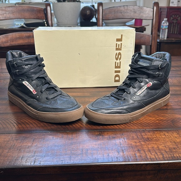 Diesel Claw King Genuine Leather Sneakers 13 - Picture 1 of 10